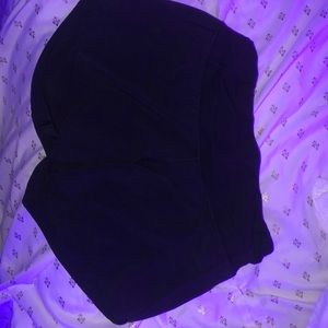 Black lululemon speed up shorts 4 inseam